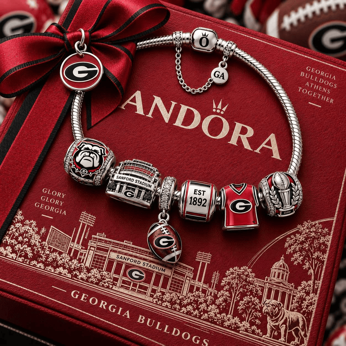 GGBD Silver Charm Bracelet Set VTH
