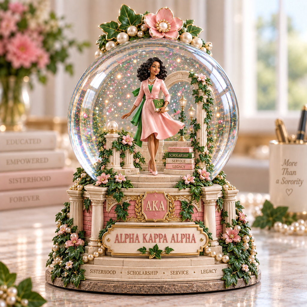 AKA Premium Sculpted Collector Water Globe NTNA
