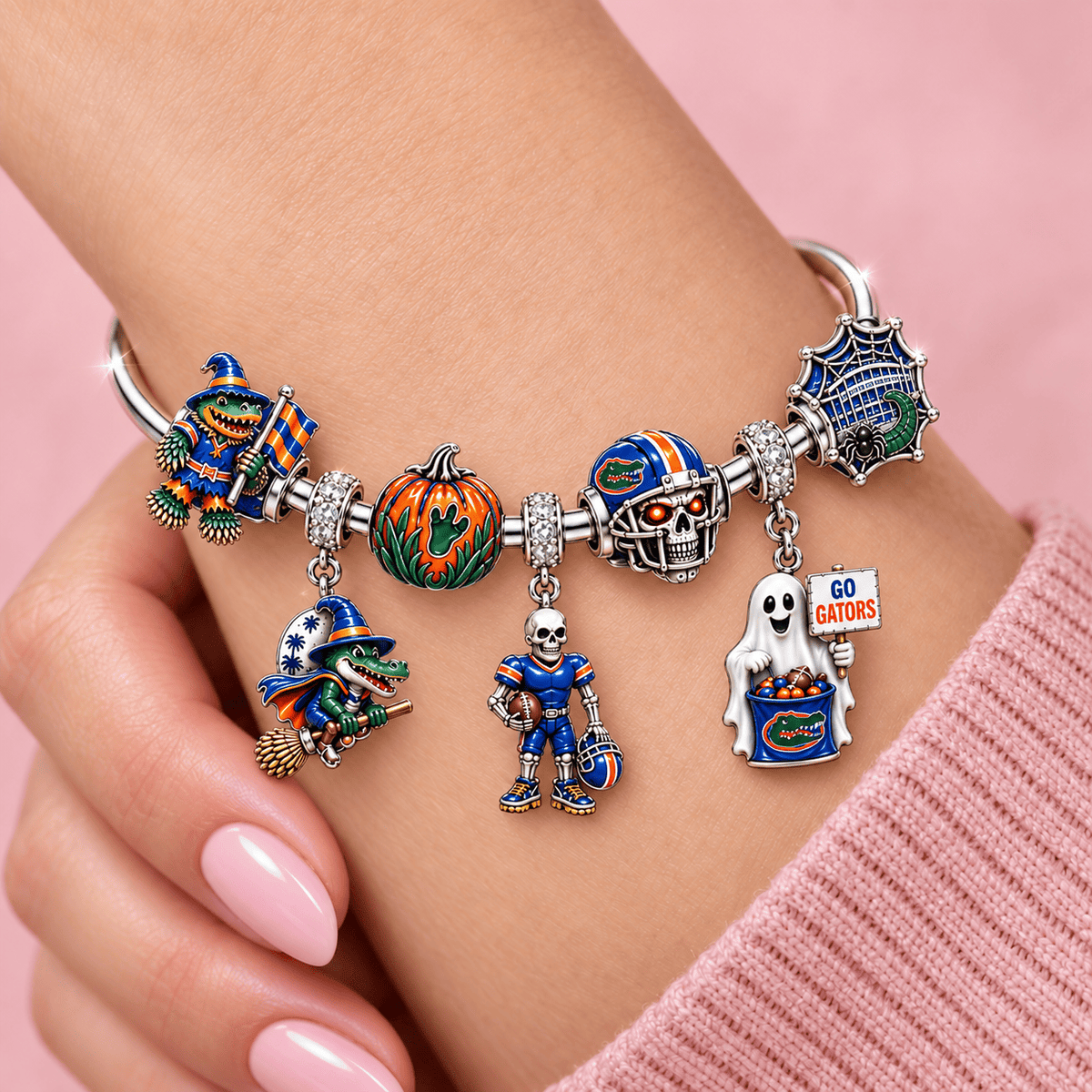 FGT Silver Charm Bracelet Set TMH