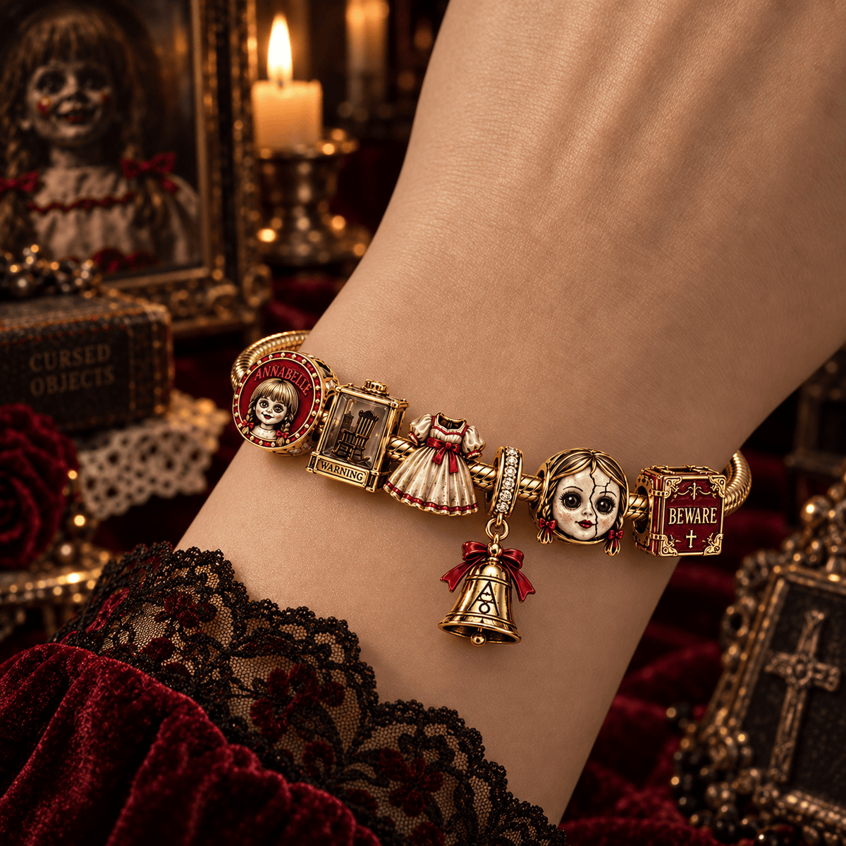 ANBL Gold Charm Bracelet Set PTT