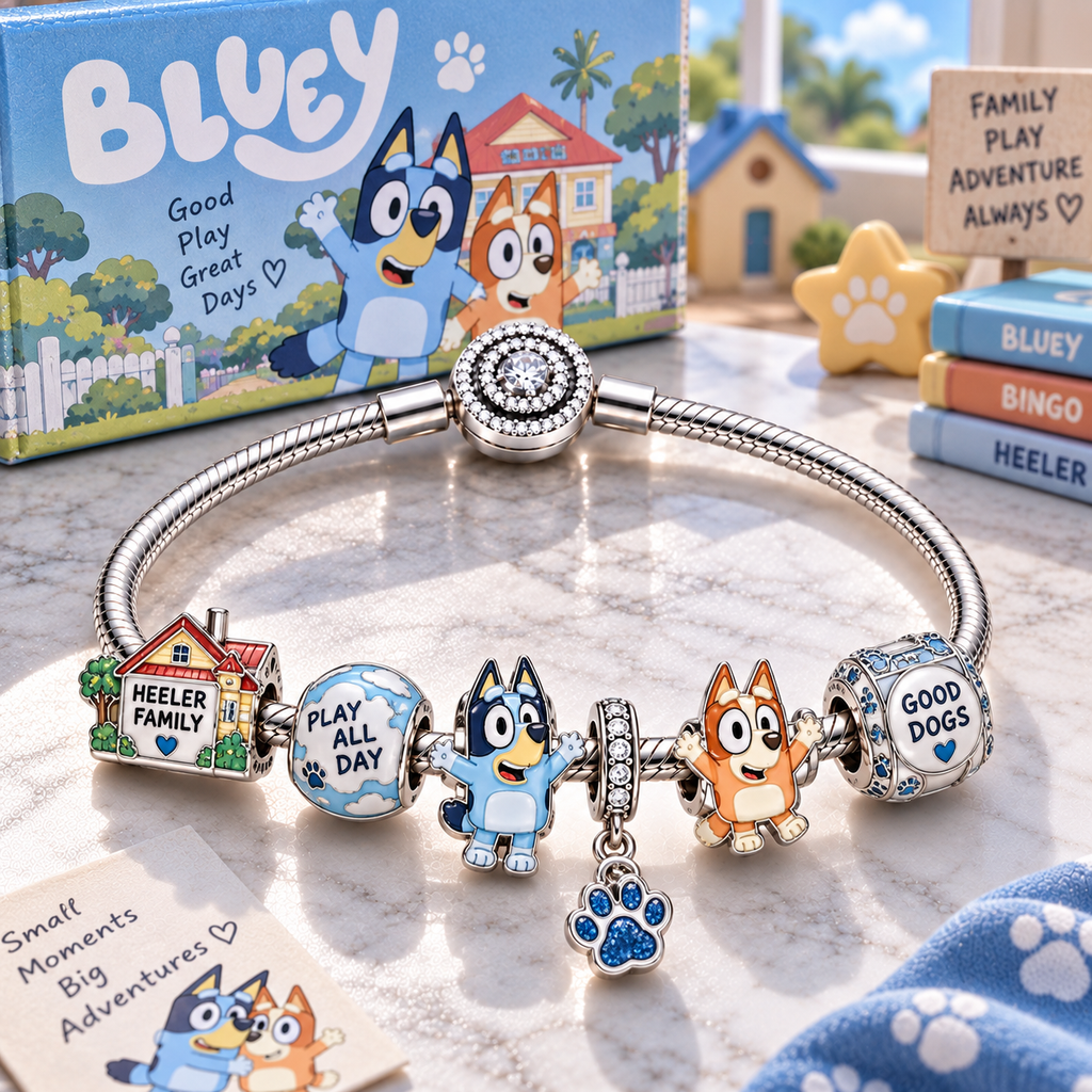 BLU Silver Charm Bracelet Set PTT