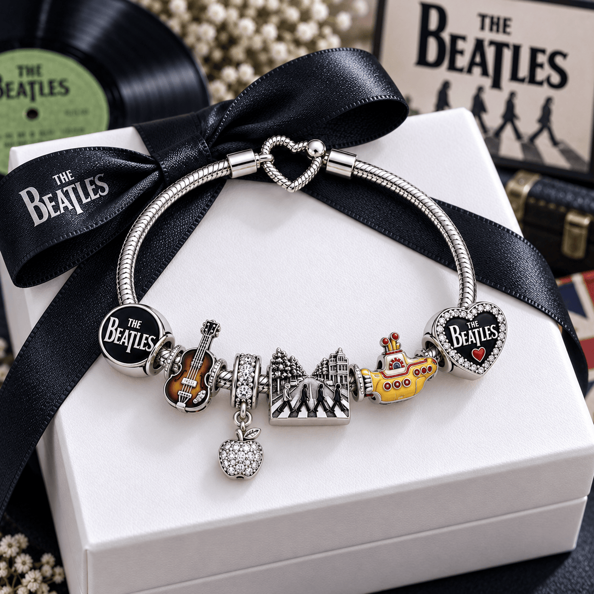 TBE Silver Charm Bracelet Set VTH