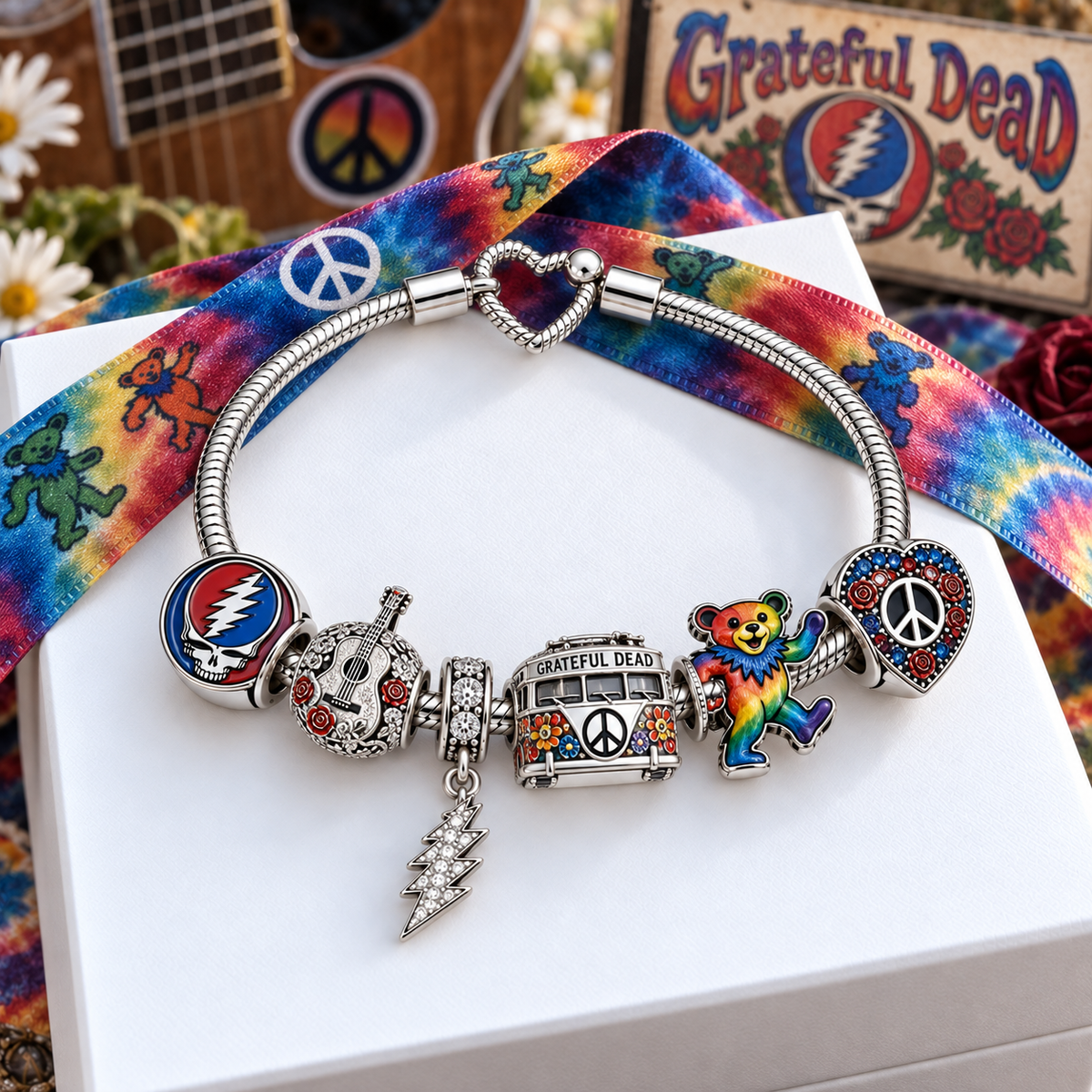 GRFD Silver Charm Bracelet Set VTH