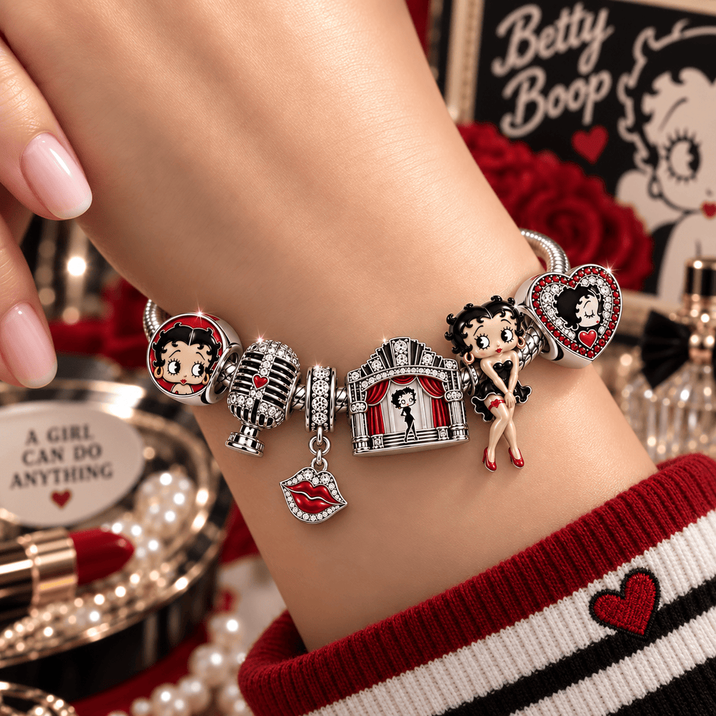 BTB Silver Charm Bracelet Set VTH