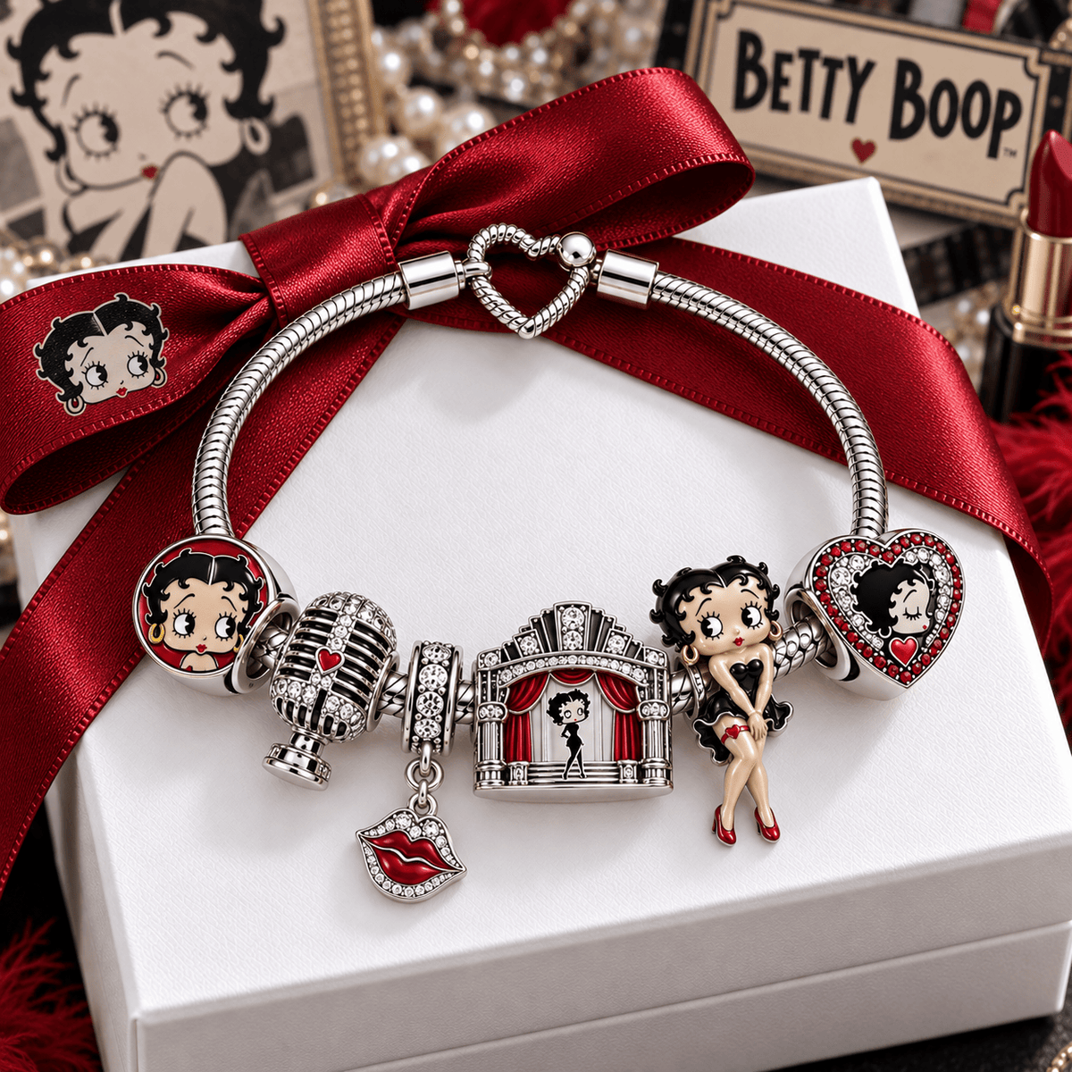 BTB Silver Charm Bracelet Set VTH