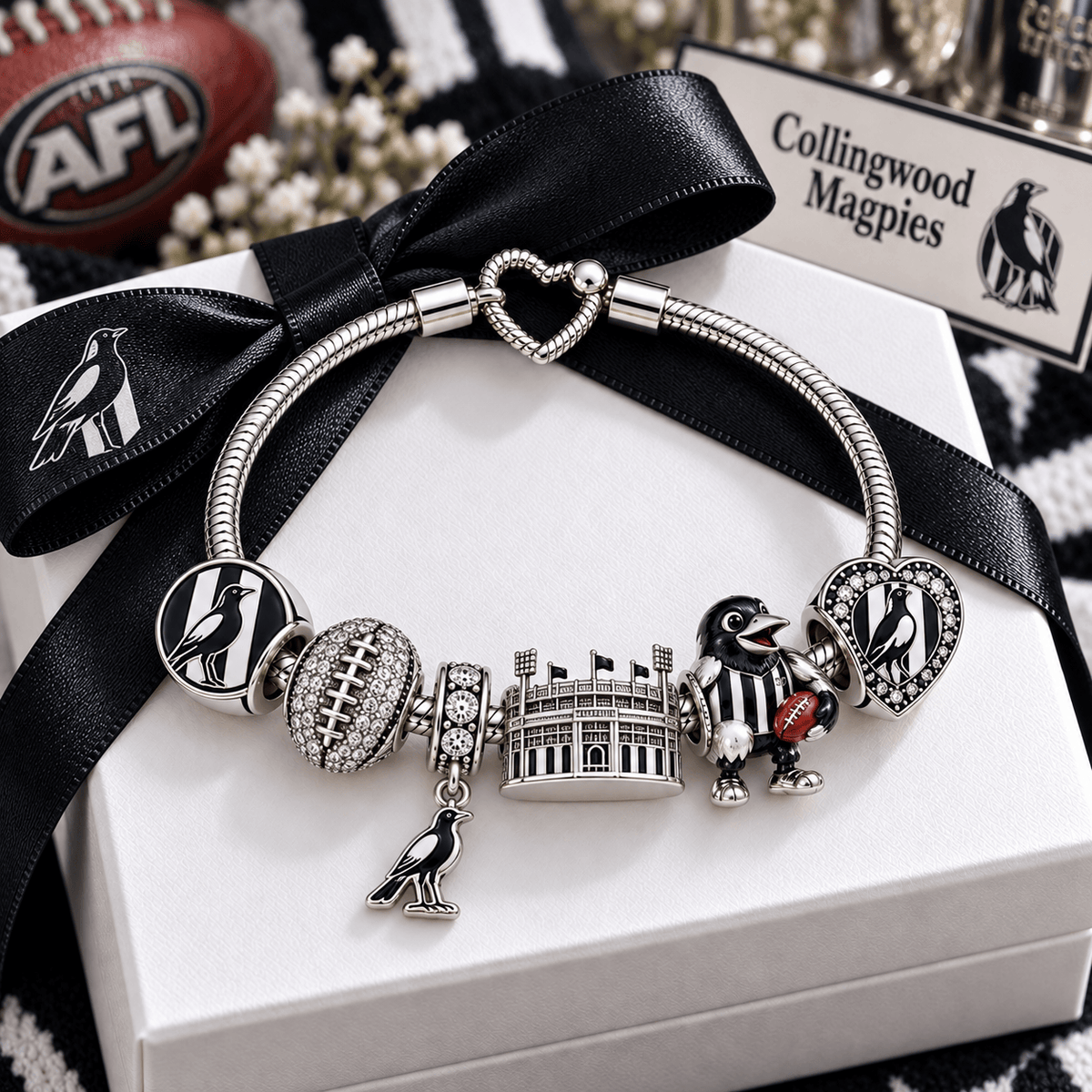 CMW Silver Charm Bracelet Set VTH