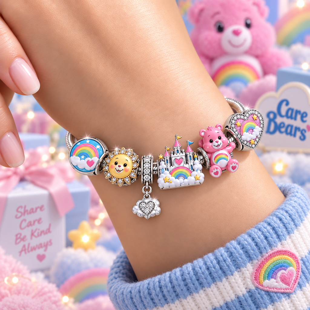 CRB Silver Charm Bracelet Set VTH