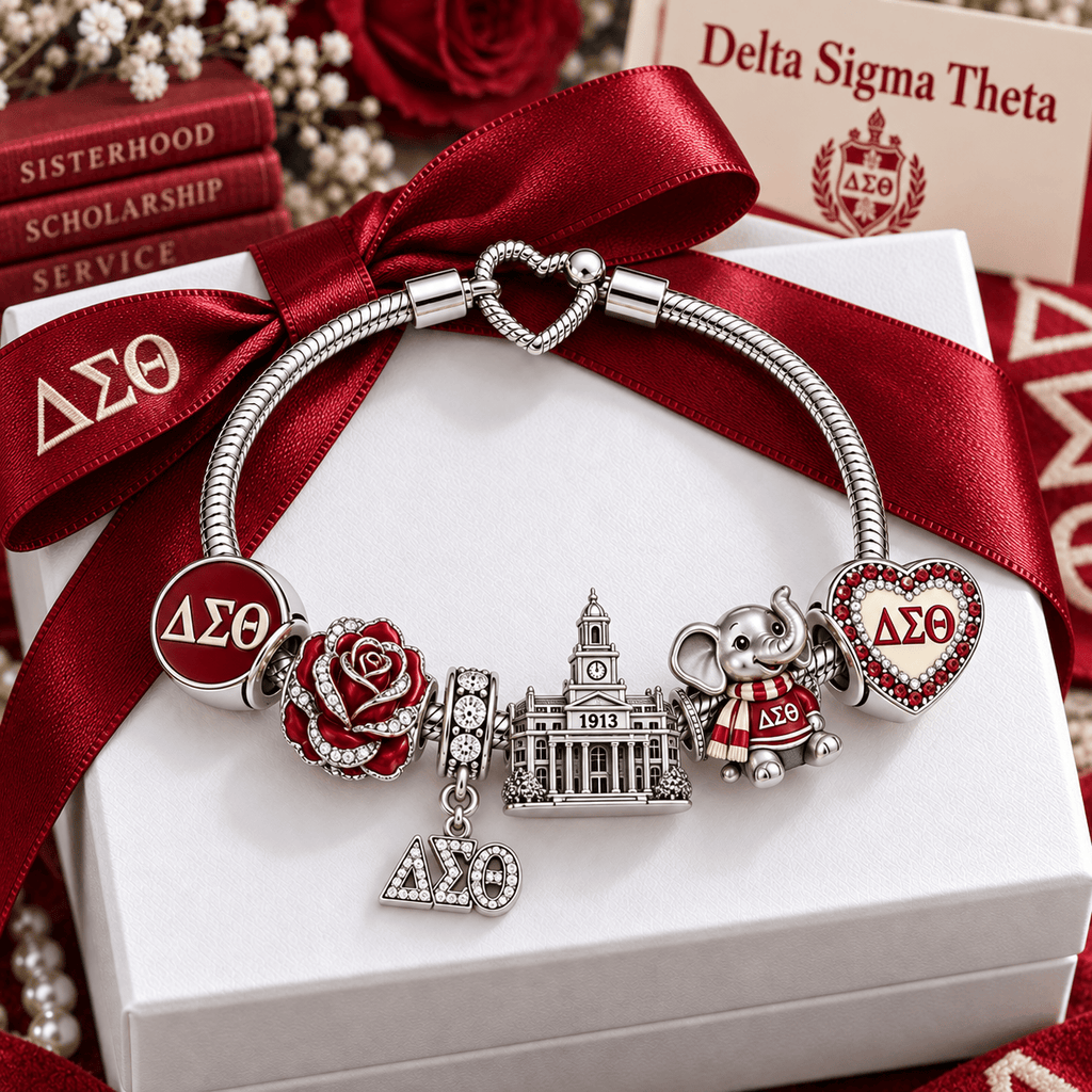 DST Silver Charm Bracelet Set VTH