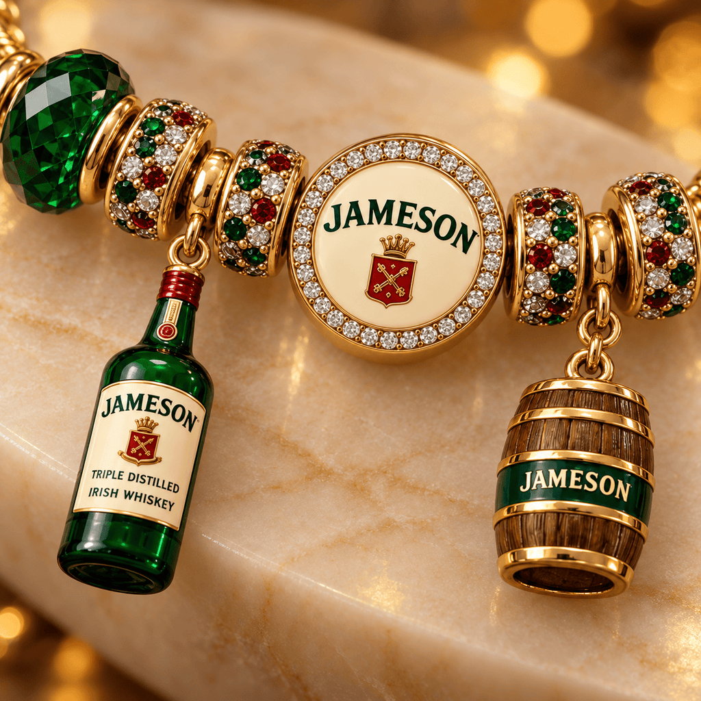 JMS Gold Charm Bracelet Set PNPA