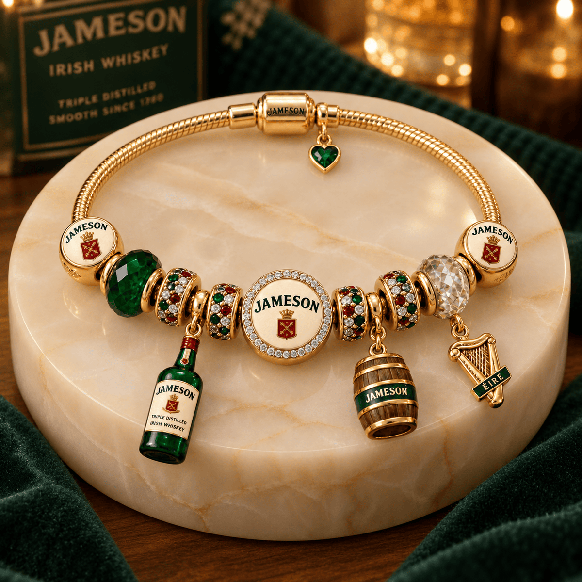 JMS Gold Charm Bracelet Set PNPA