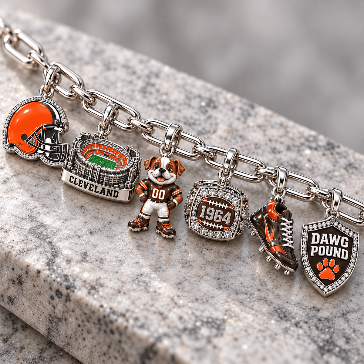CLVB Silver Charm Bracelet Set NTVA