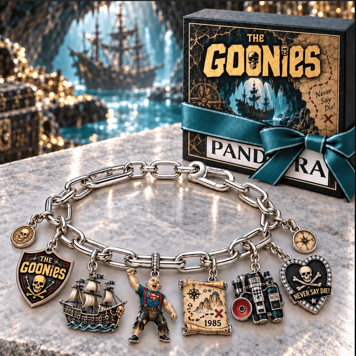 TGNS Silver Charm Bracelet Set NTVA