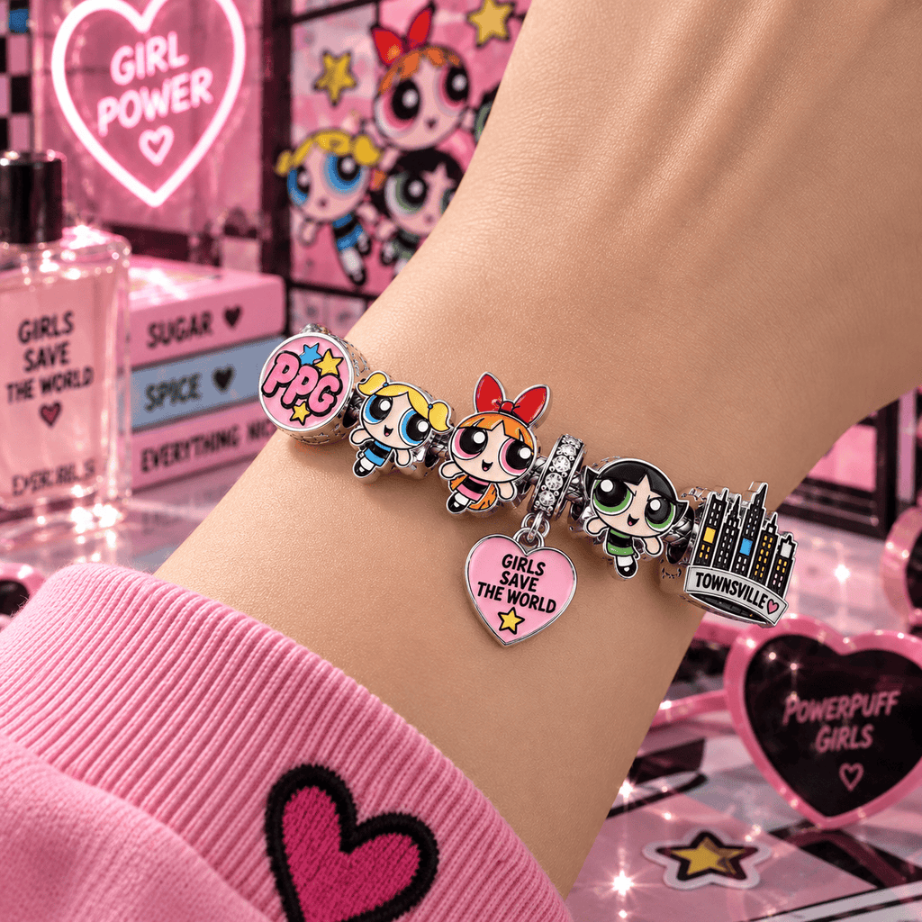 TPPG Silver Charm Bracelet Set PTT