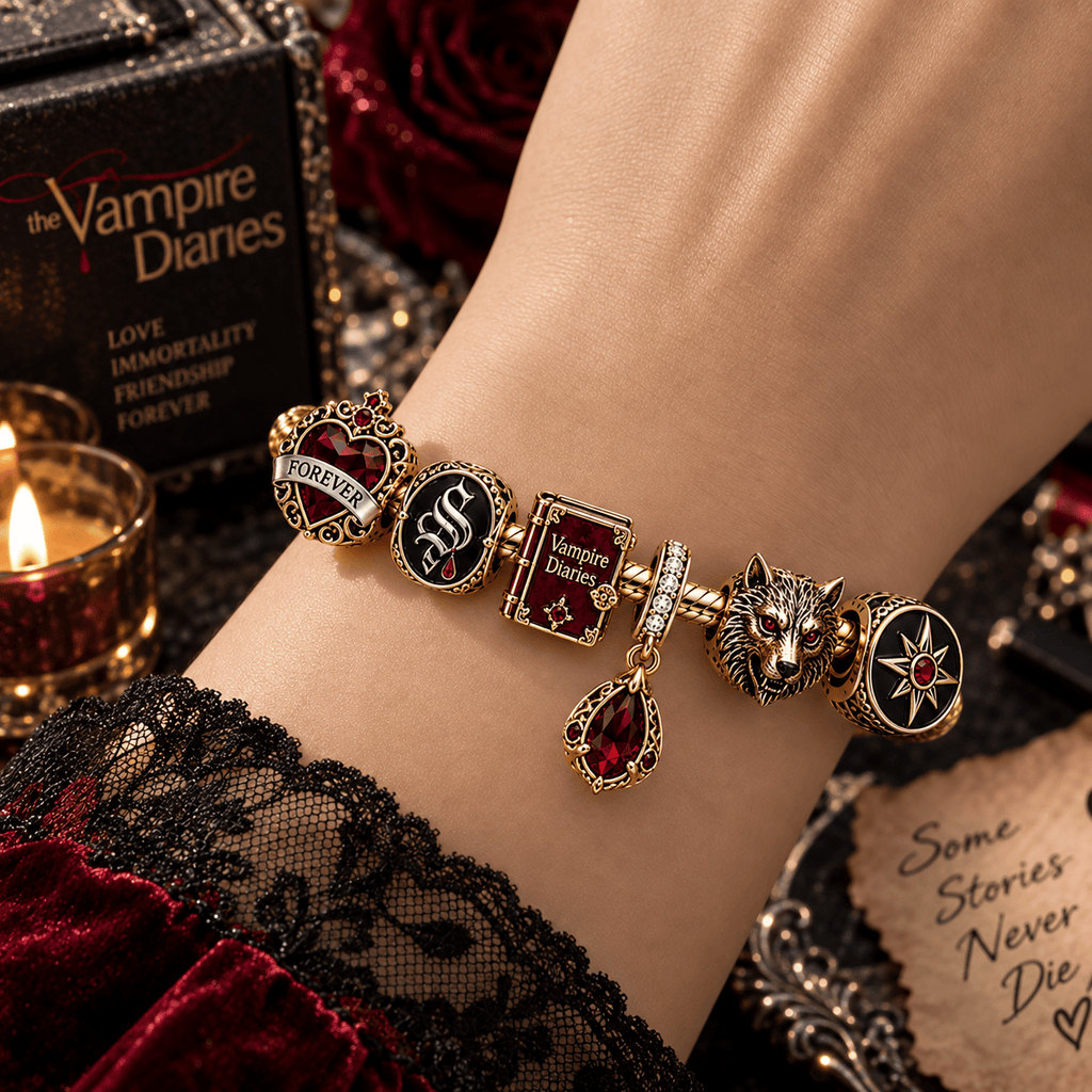 TVD Gold Charm Bracelet Set PTT