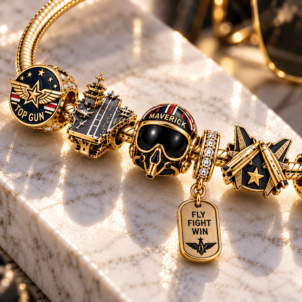 TG Gold Charm Bracelet Set PTT