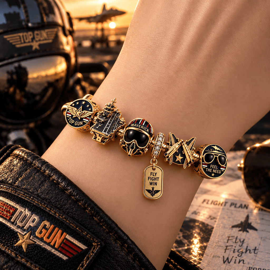 TG Gold Charm Bracelet Set PTT