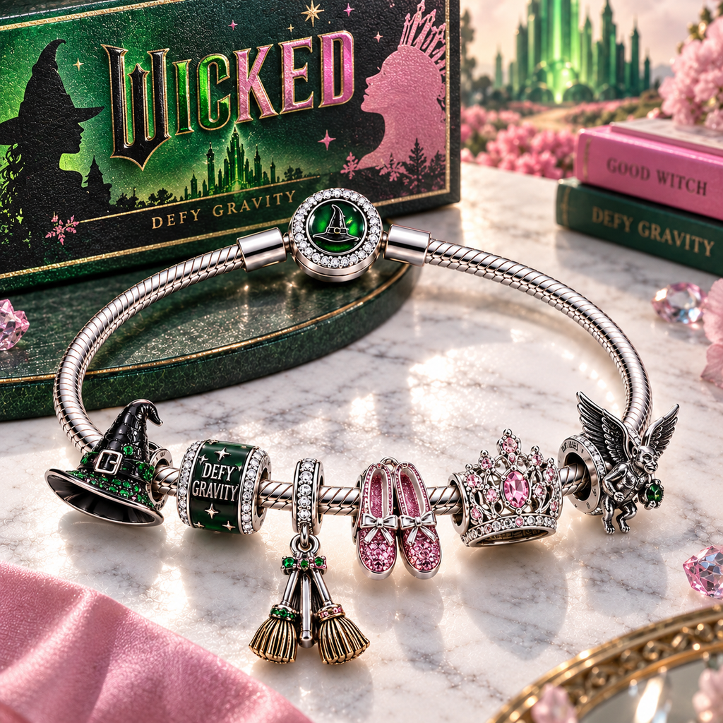 WCKD Silver Charm Bracelet Set PTT