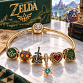 TLOZ Gold Charm Bracelet Set PTT