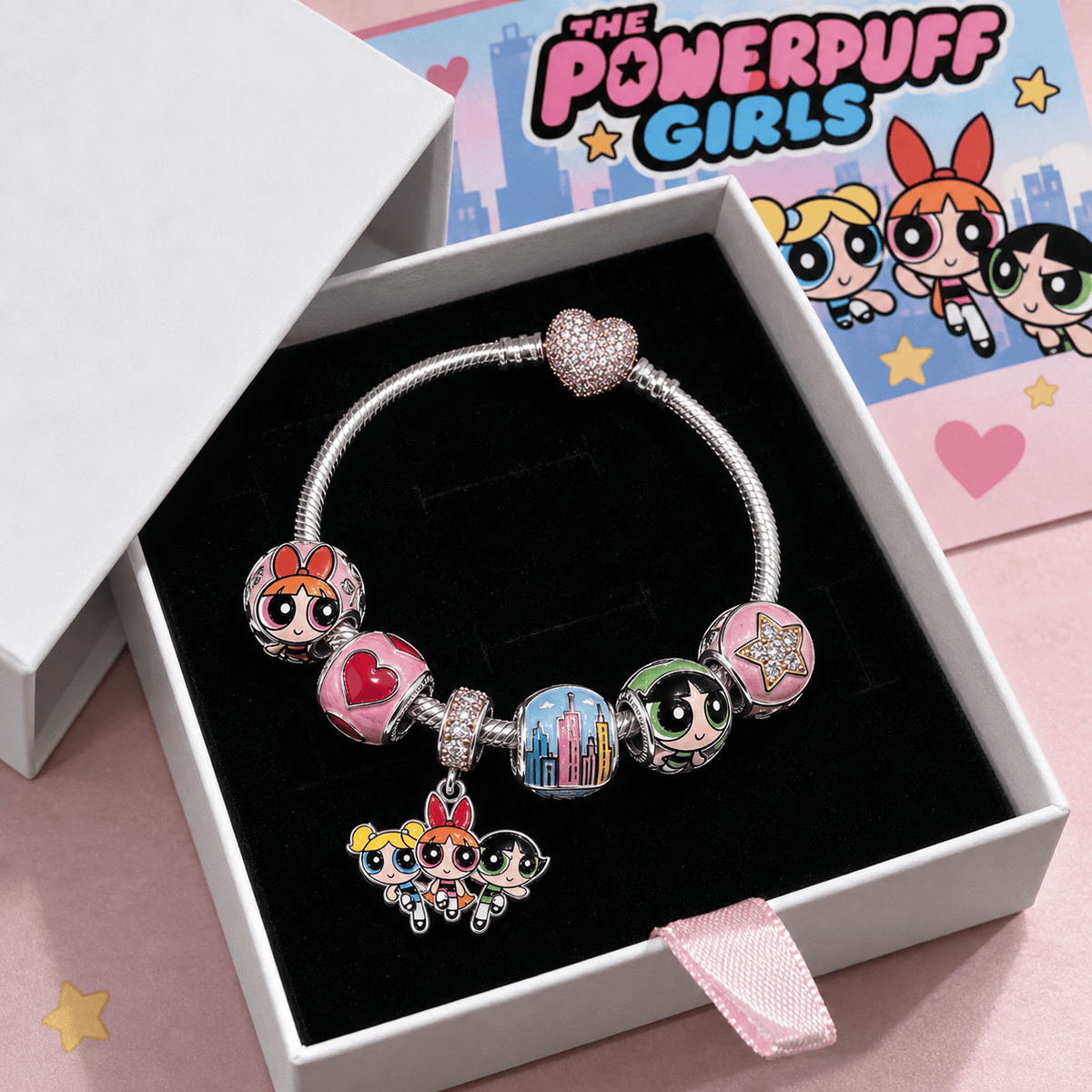 TPPG Gold Charm Bracelet Set VTH