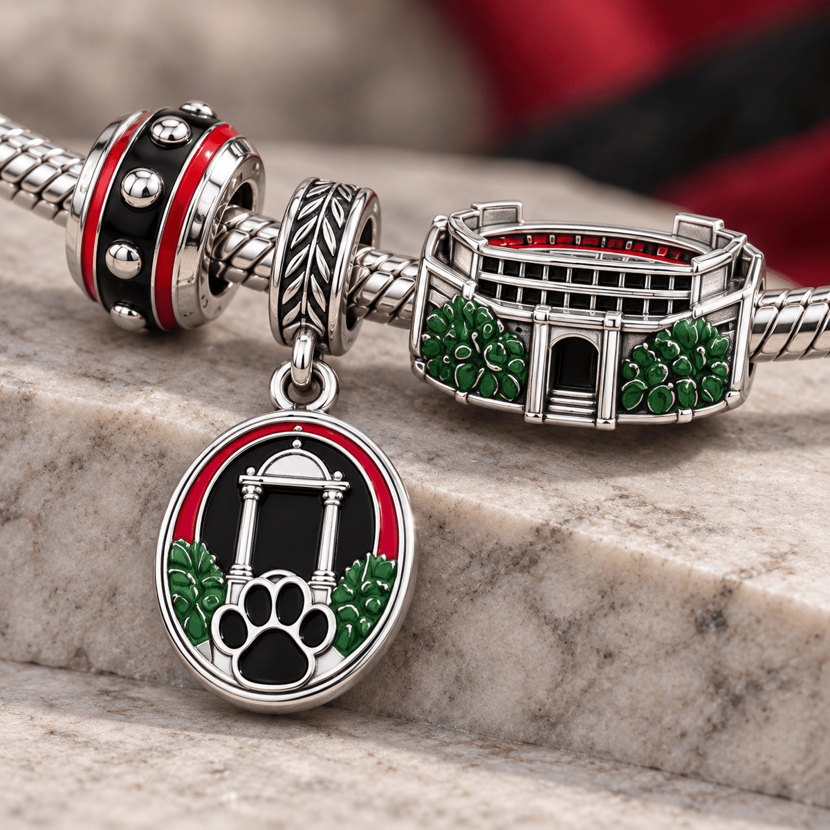 GGBD Silver Charm Bracelet Set HQH