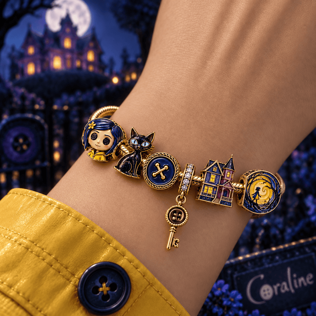 CRLN Gold Charm Bracelet Set PTT