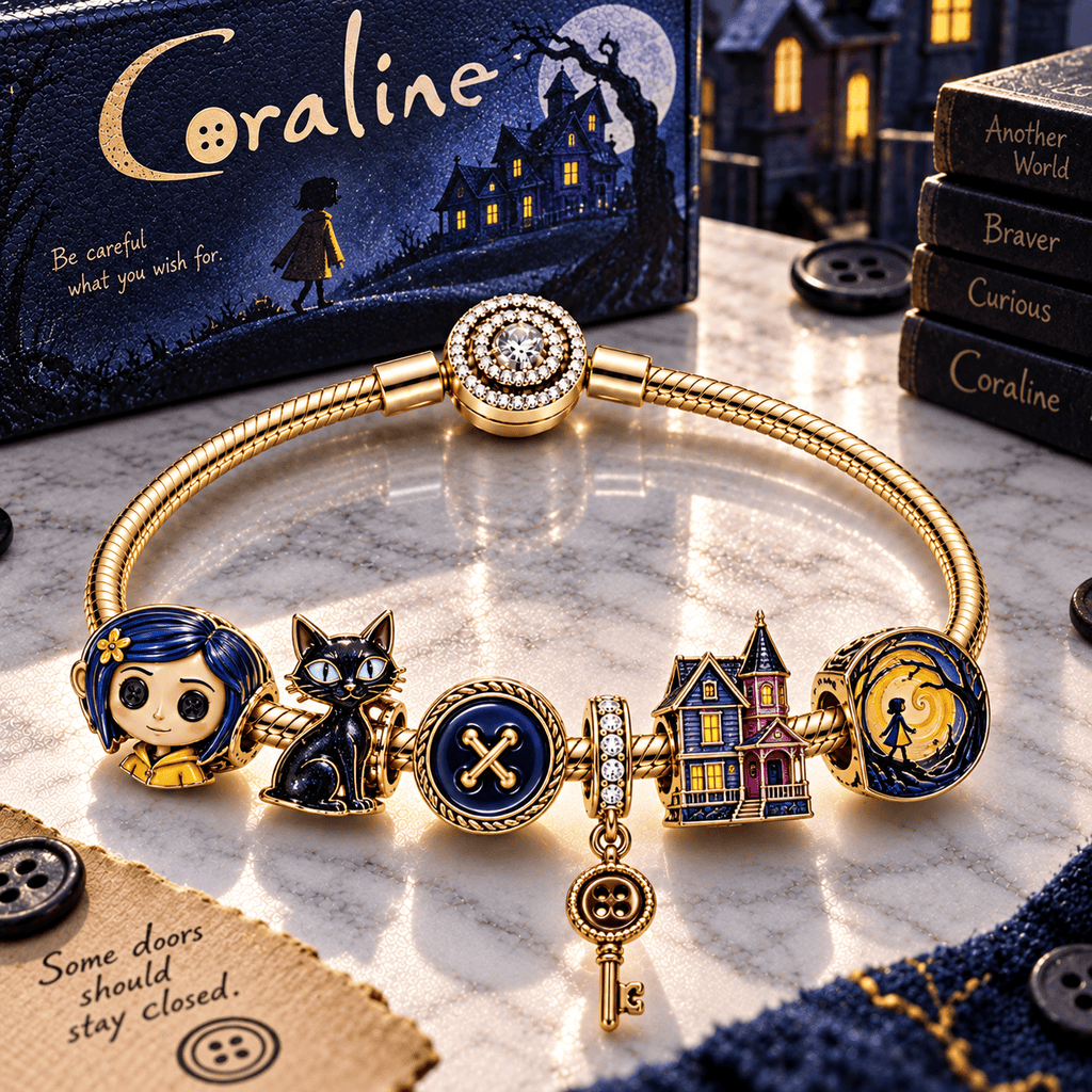 CRLN Gold Charm Bracelet Set PTT