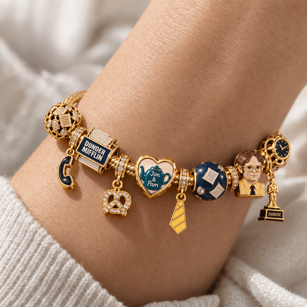 TOF Gold Charm Bracelet Set PTKL
