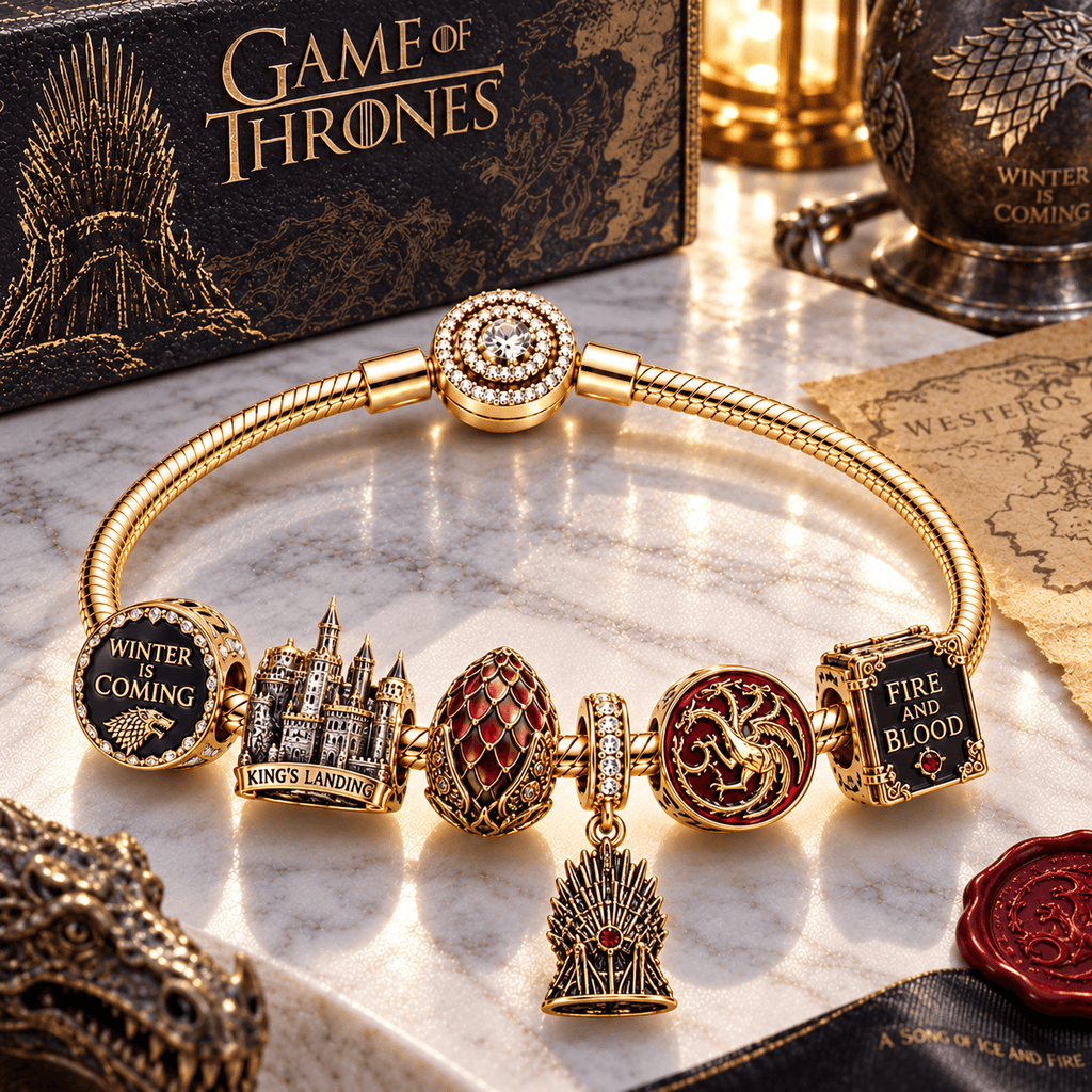 GOT Gold Charm Bracelet Set PTT