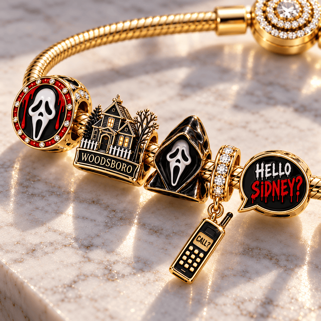 SCRE Gold Charm Bracelet Set PTT