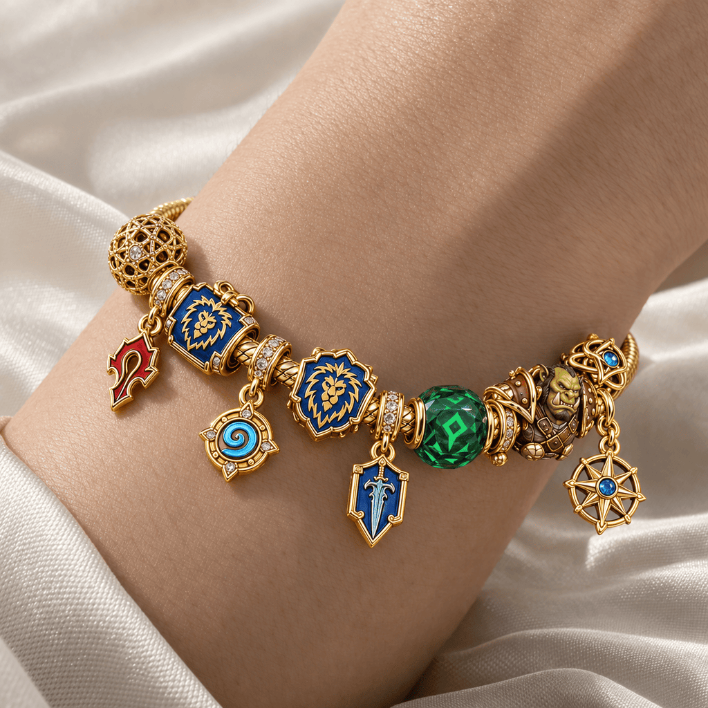 WWC Gold Charm Bracelet Set PTKL
