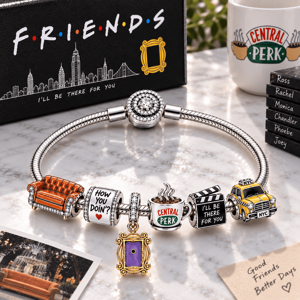 FRS Silver Charm Bracelet Set PTT