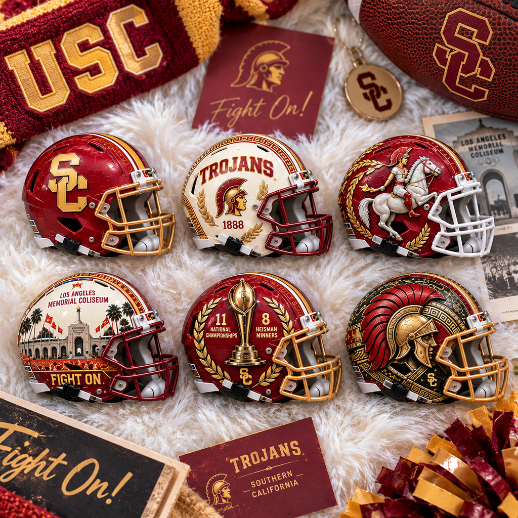 Premium USC Mini Helmet Collection NTNA
