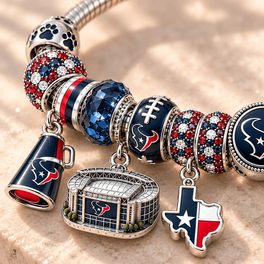 HTX Silver Charm Bracelet Set NTTB