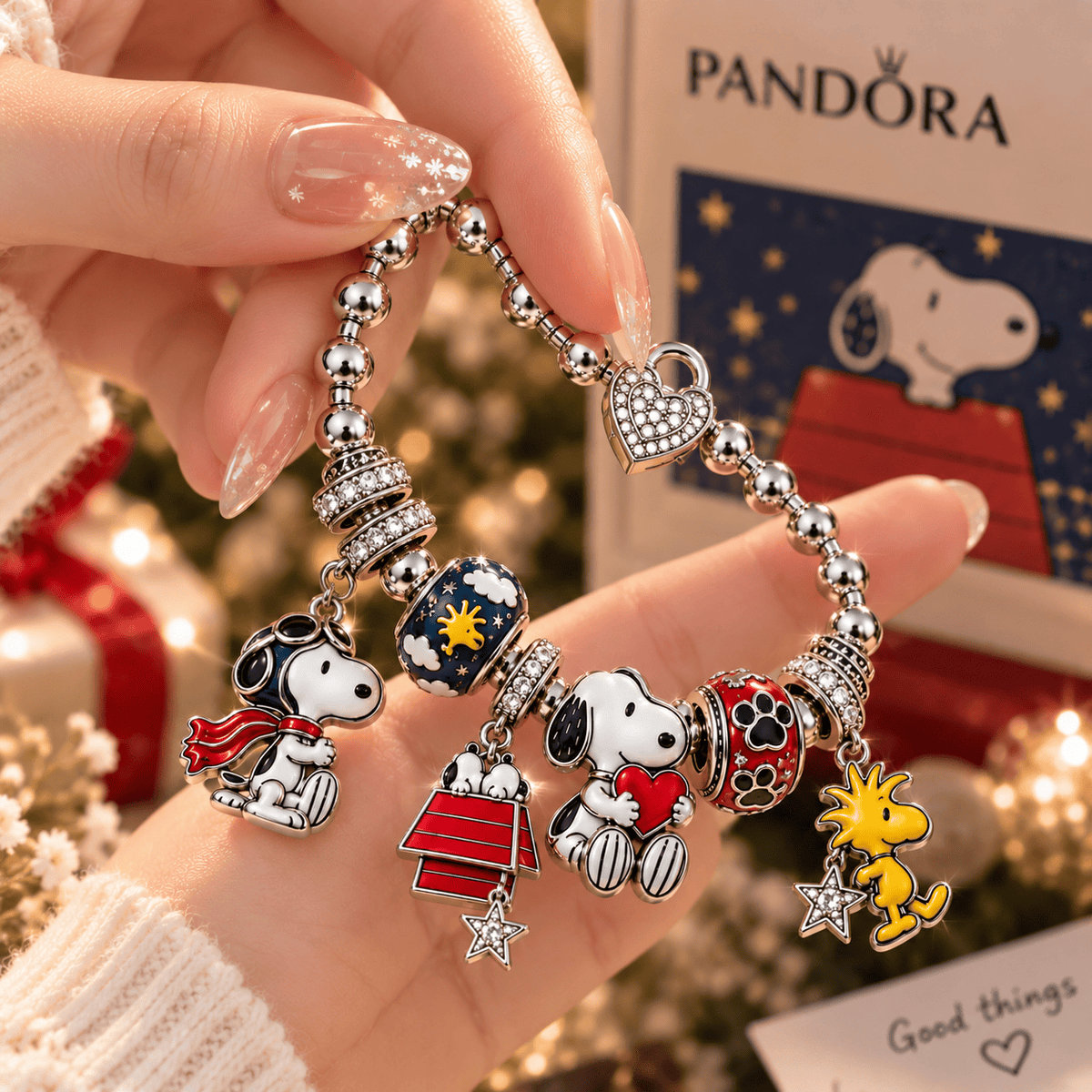 SPNY Silver Charm Bracelet Set NTTB