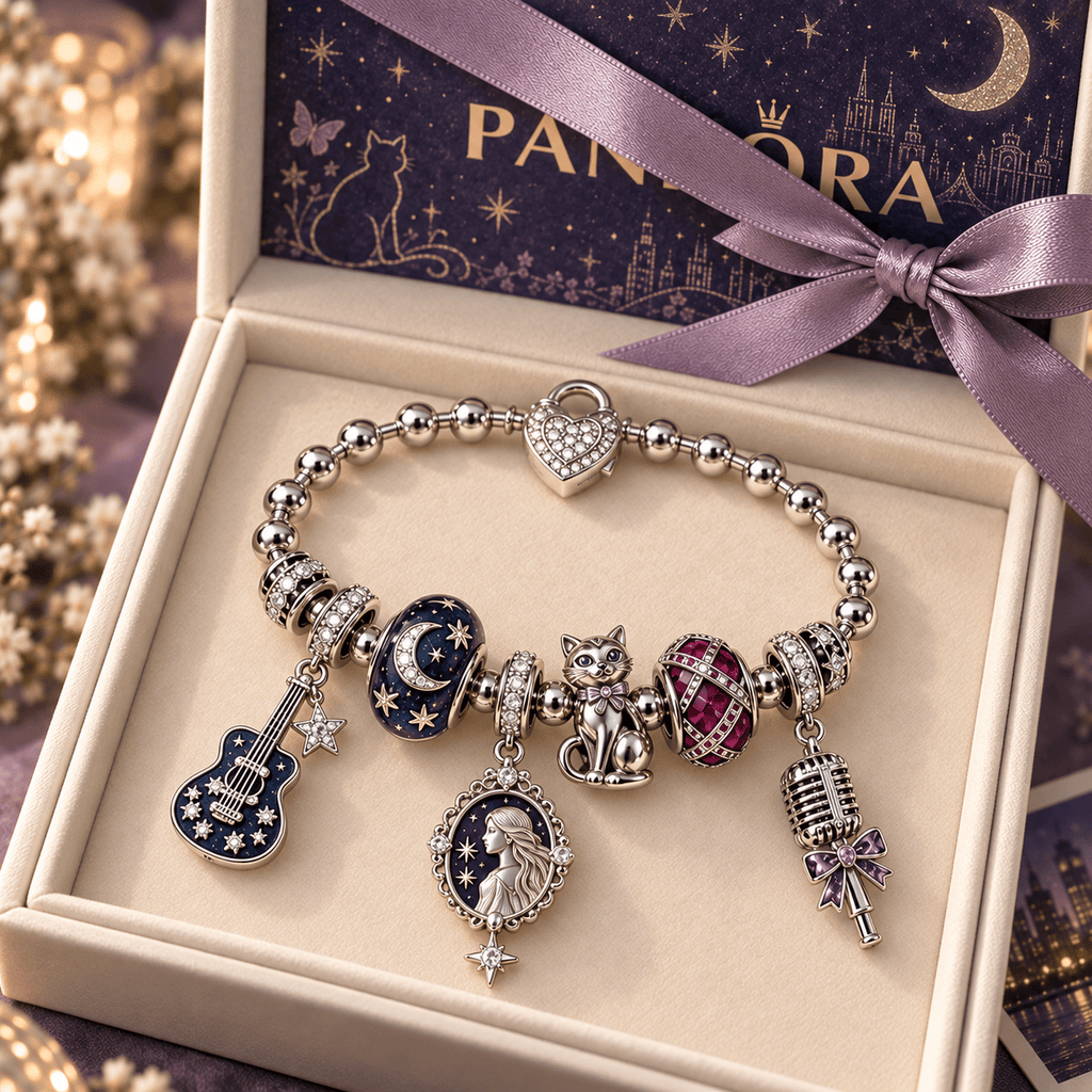 TLSW Silver Charm Bracelet Set NTTB