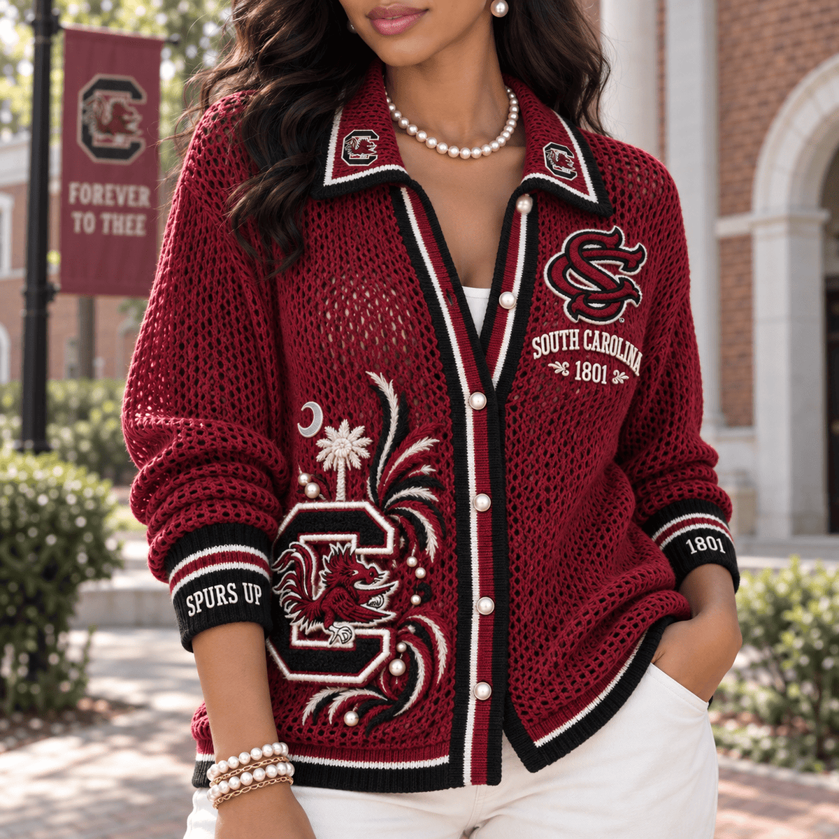 SCG Women’s Open-Knit Cardigan HTTT