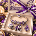 TCU Silver Charm Bracelet Set NTTB