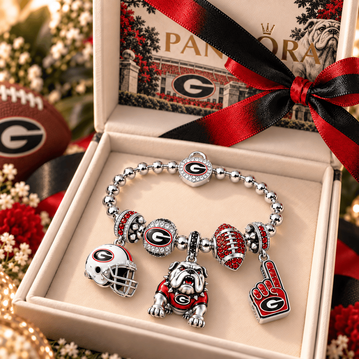 GGBD Silver Charm Bracelet Set NTTB