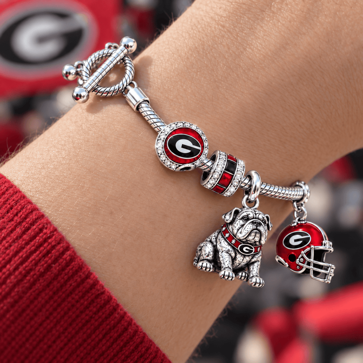 GGBD Silver Charm Bracelet Set NTTB