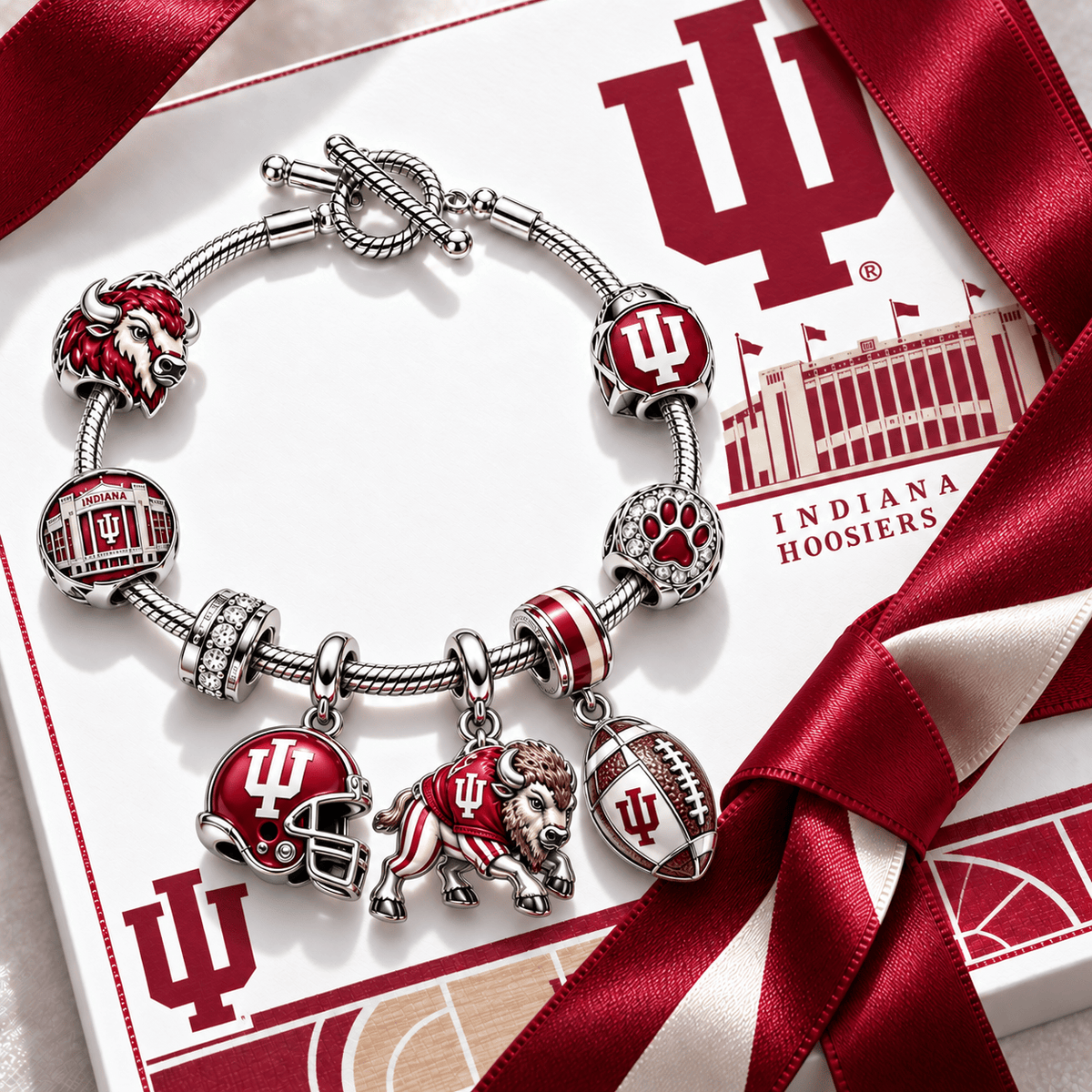 IDH Silver Charm Bracelet Set NTTB