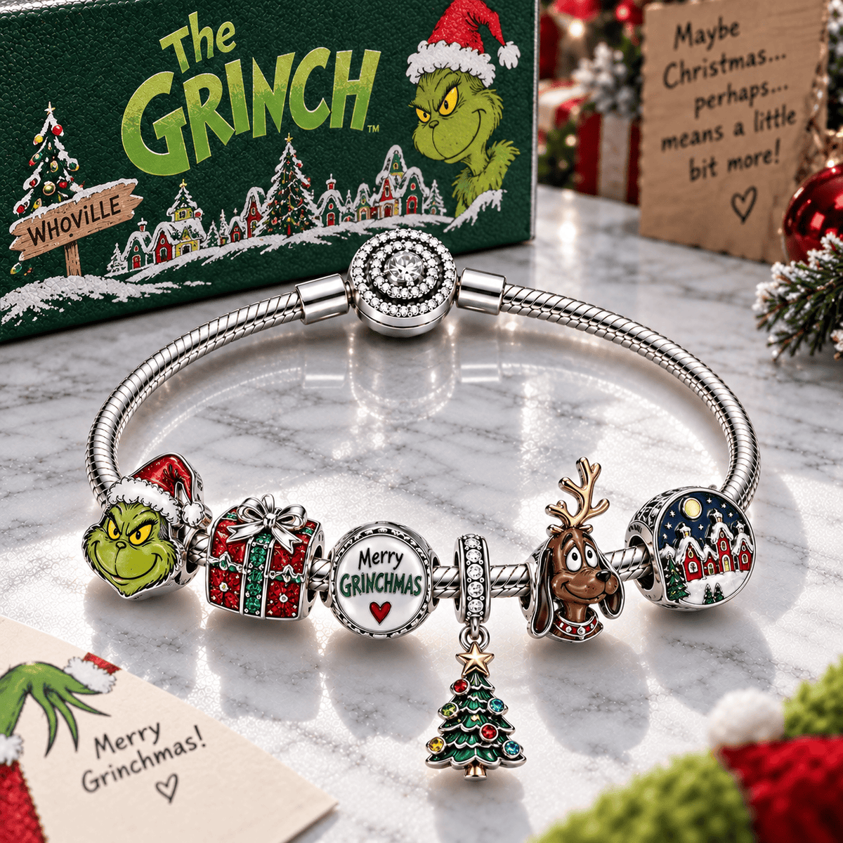 TGR Silver Charm Bracelet Set PTT