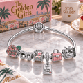 TGG Silver Charm Bracelet Set PTT
