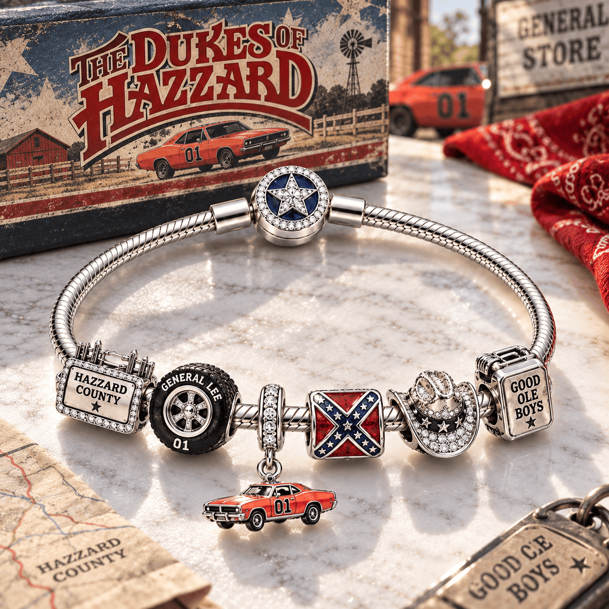 TDH Silver Charm Bracelet Set PTT