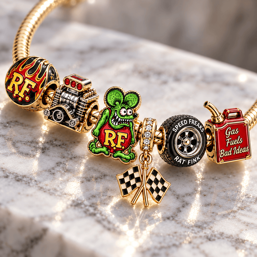 RFK Gold Charm Bracelet Set PTT