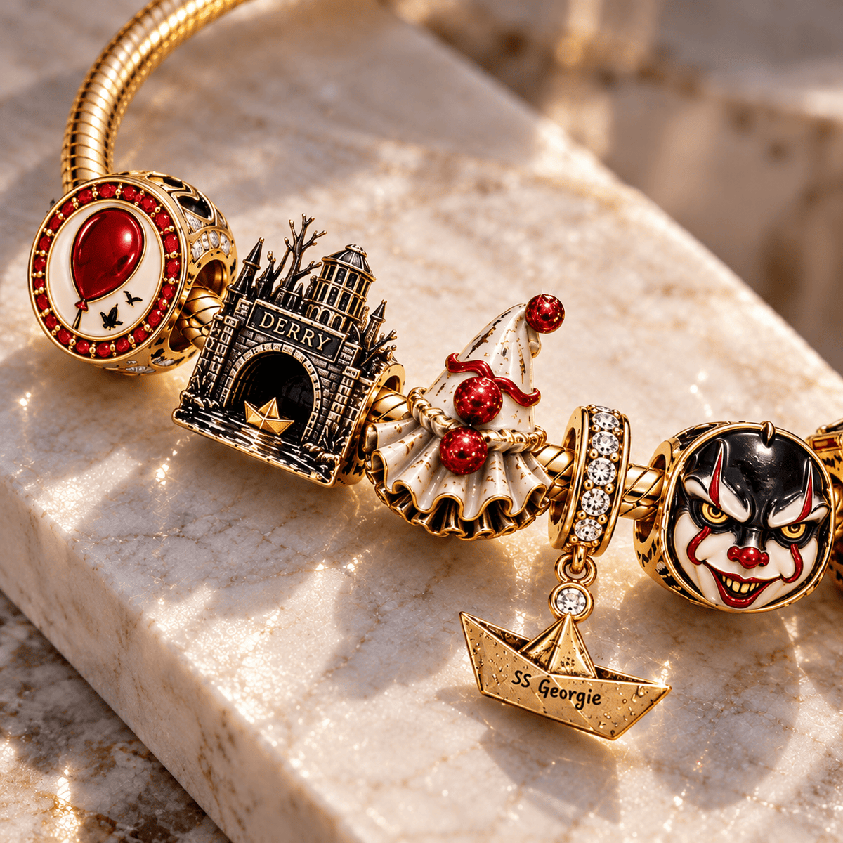PNW Gold Charm Bracelet Set PTT