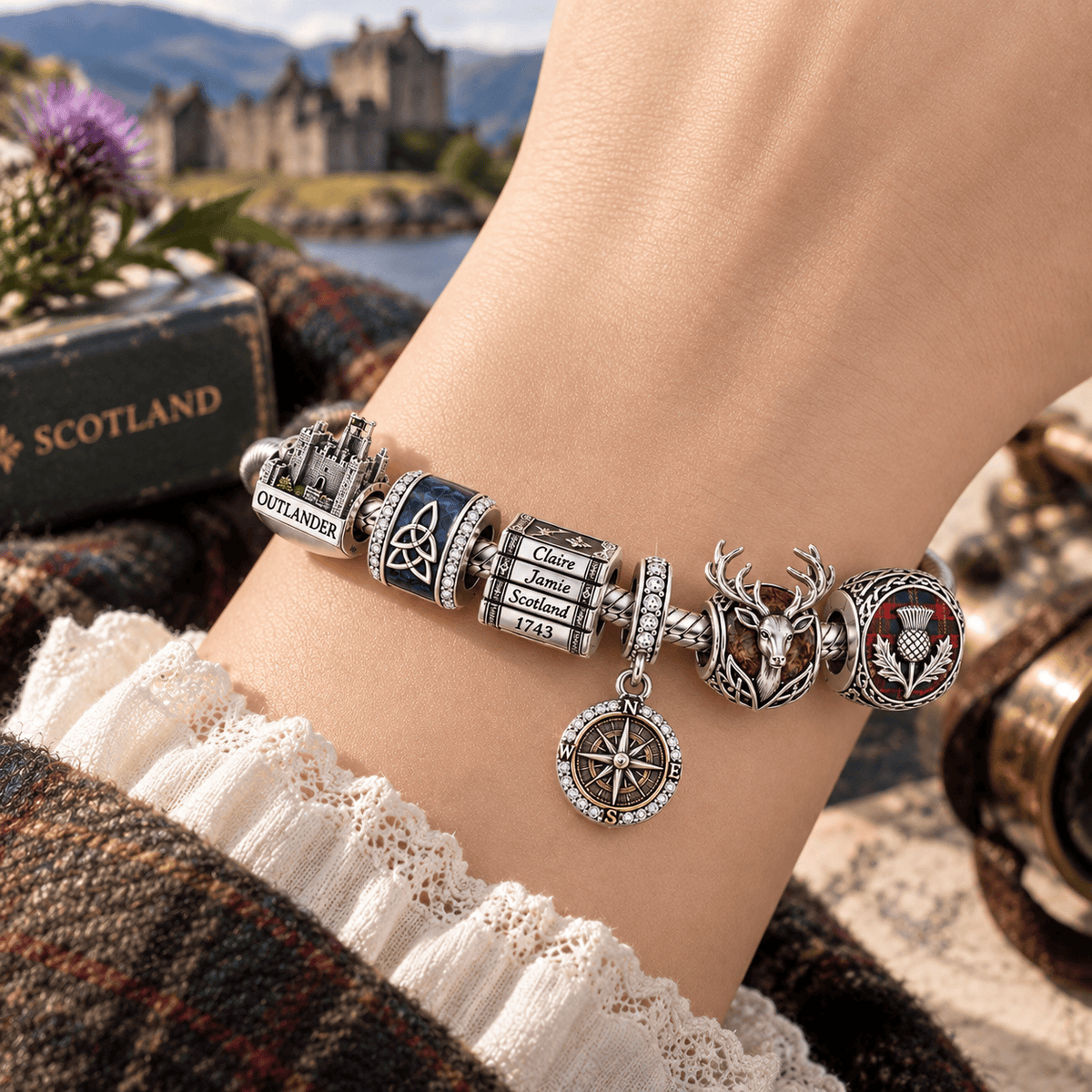 OTL Silver Charm Bracelet Set PTT