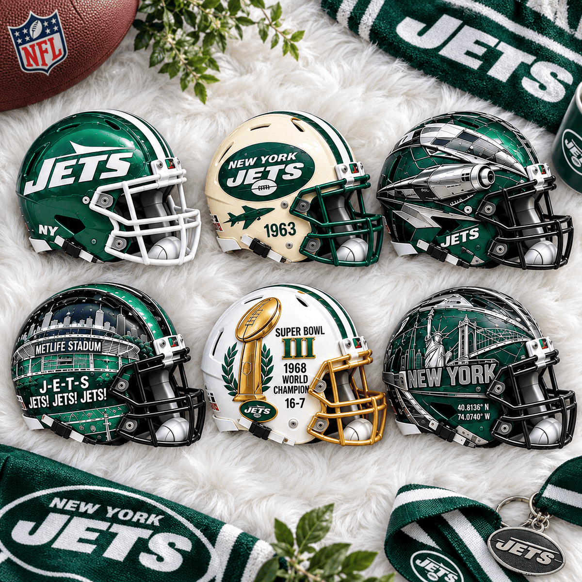 Premium NYJ Mini Helmet Collection NTNA