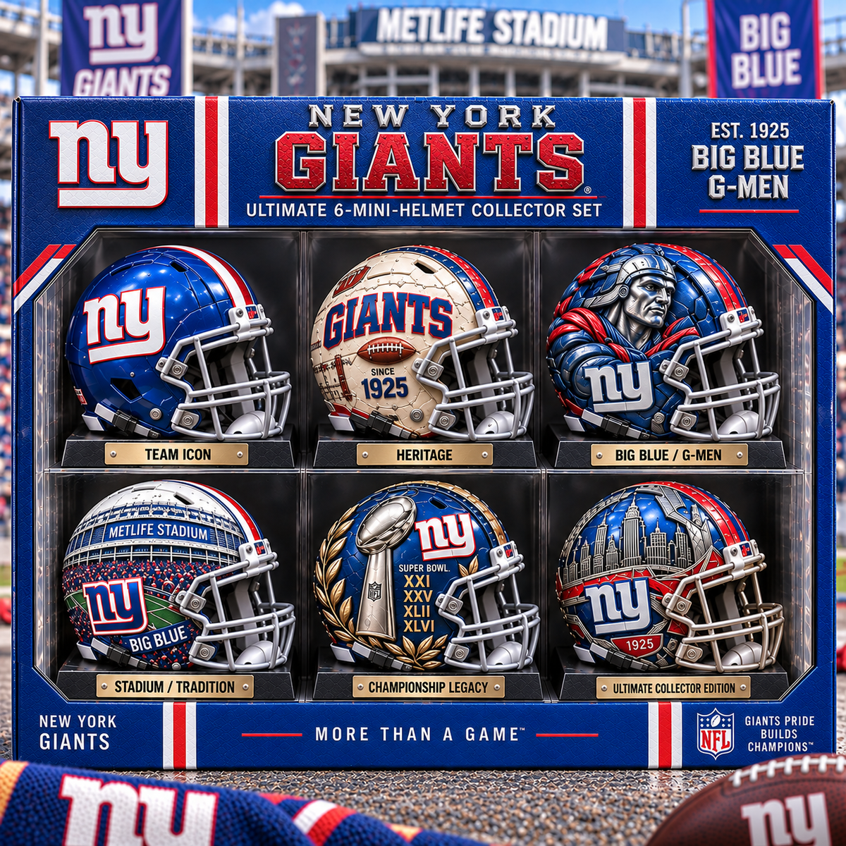 Premium NYG Mini Helmet Collection NTNA