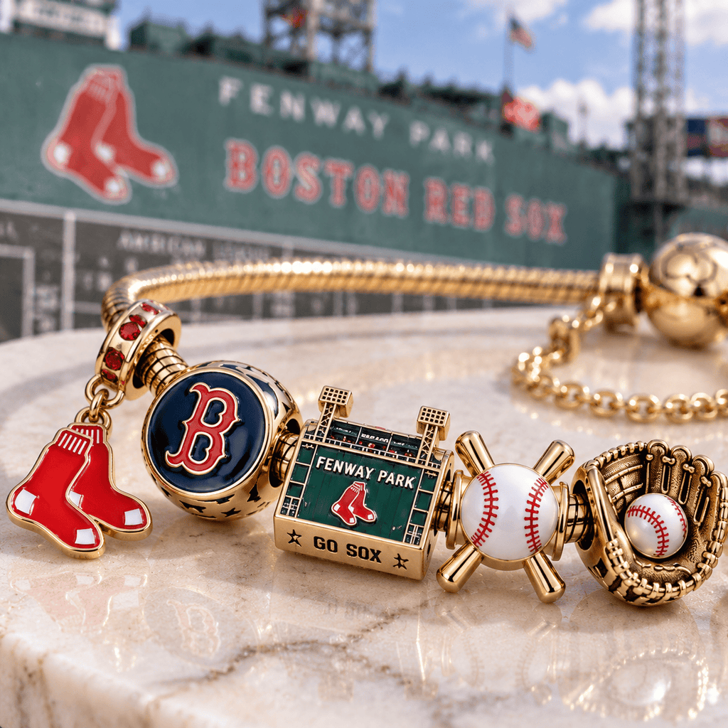 BRX Gold Charm Bracelet Set TTN