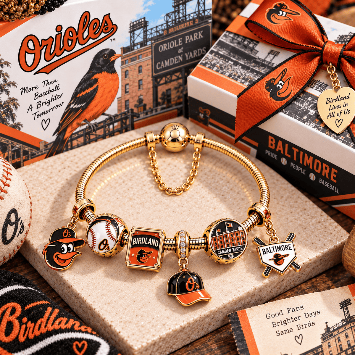 BTMO Gold Charm Bracelet Set TTN